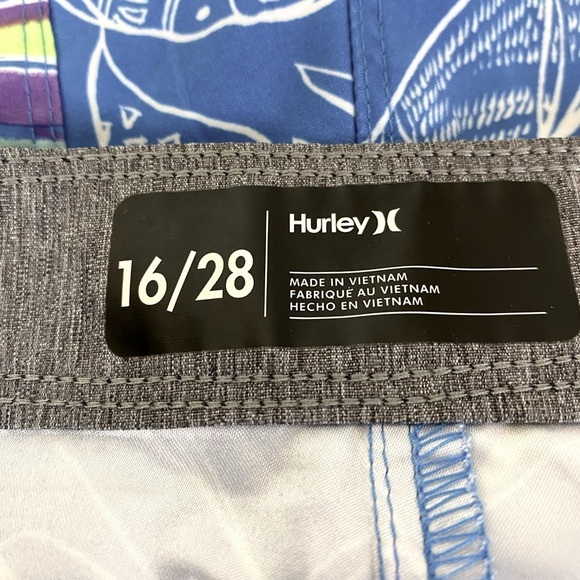 Hurley Basin Beach Birds Board Shorts Size 16/28 - Picture 5 of 6